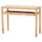 Bali & Pari Kalimantan Bohemian Light Honey Rattan and Acacia Wood Console Table 245-13687-ZORO - alternate 1
